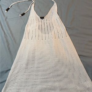 White Crochet Swim Cover-Up